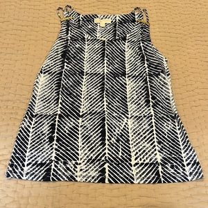 Michael Kors blouse with gold shoulder accents- new with tags